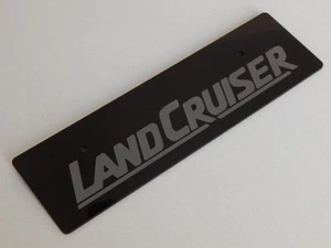 Front Laser Engraved License Plate delete Landcruiser Solid text for Toyota - Bild 1 von 2
