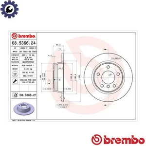 2x BRAKE DISC 08.5366.21 FOR BMW M43B19 M44B19 1.9L M42B18 N46B18A N42B18 1.8L - Picture 1 of 9