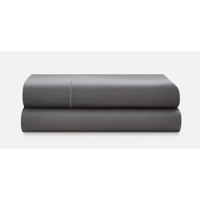 RALPH LAUREN Organic Cotton Sateen KING FLAT SHEET | Graphite Gray - Image 1 of 4