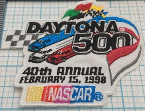 NEU Vintage NASCAR 1998 Daytona 500 40th Annual 3,75" unbenutzt Bügelbild Patch - Bild 1 von 1