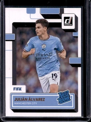 Donruss Julián Álvarez 2022 clasificación novato #198 Man City Foto 1 de 2