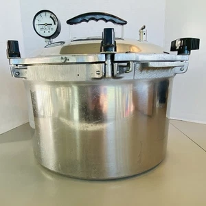 Vintage All American No. 7 Aluminiumguss Schnellkochtopf mit Tablett 15,5 Quart USA - Bild 1 von 7