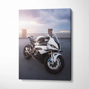 BMW Inspired S1000RR High Resolution Museum Quality Vertical Canvas Print #036 - Picture 1 of 14