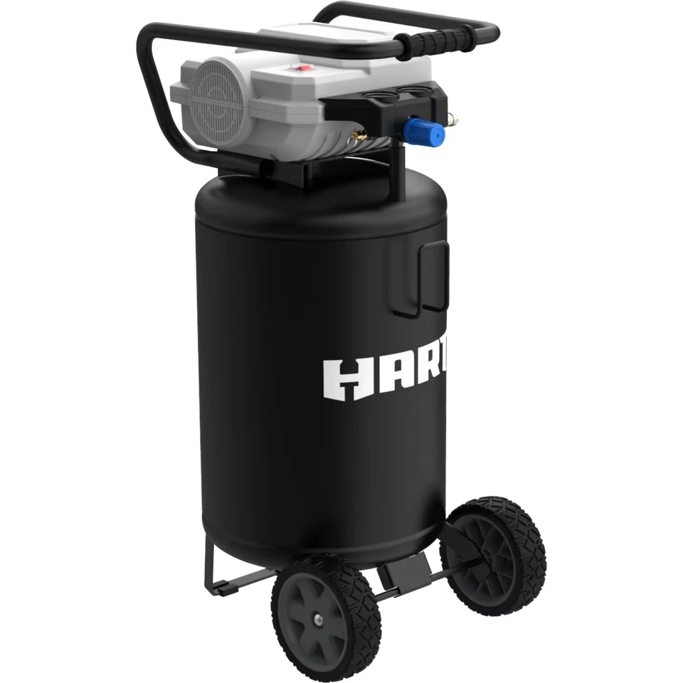 Hart 20 Gallon 1.8 HP Vertical Air Compressor - Portable Design