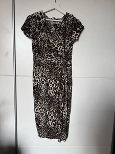 George Maternity Leopard Print Dress Size 8 - Picture 1 of 5
