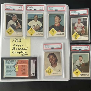 1963 Fleer Baseball Complete Set w/ SGC 5 Checklist *Clemente, Koufax *EXMT - Picture 1 of 11