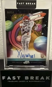 2024 Topps Chrome Cosmic First Flight Auto Xavier Worthy Gold /50 RC SP On Card! - Picture 1 of 2