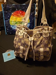 Kathy Van Zeeland Natural/White Charmed Life Handbag #031 - Picture 1 of 24