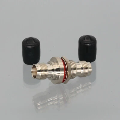 TNC Female to TNC Female Jack Nut Bulkhead O-Ring RF Coaxial Adapter Connector - Image 1 of 4