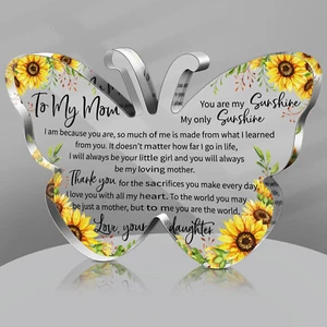 Mothers Day Gifts Acrylic Mom Birthday Sign Plaque Presents from Daughter Son Gr - Picture 1 of 6