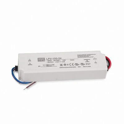 LED Trafo 24V 100W MW IP67 Mean Well LPV-100-24 SNT 24V/DC/0-4,2A/ 100W IP67 - Bild 1 von 3
