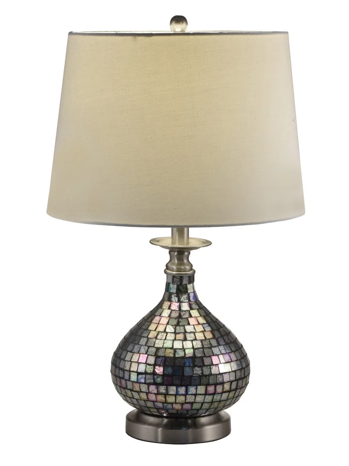 SAT16165-P20 - DALE TIFFANY EARLSTOKE MOSAIC TABLE LAMP - Image 1 of 1