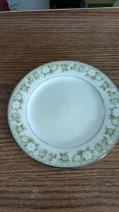 !!! Noritake Princeton 6911 Brotteller grüner Blumenrand Japan 6,25" - Bild 1 von 2