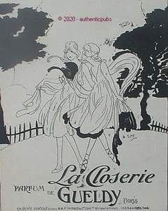 PUBLICITE GUELDY LA CLOSERIE PARFUM SIGNE SAT DE 1919 FRENCH AD PUB ART DECO - Imagen 1 de 1