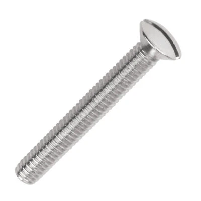 M3.5mm x 50mm LONG ELECTRICAL MACHINE SCREWS FOR LIGHT SWITCH PLUG SOCKET PLATES - Image 1 of 4