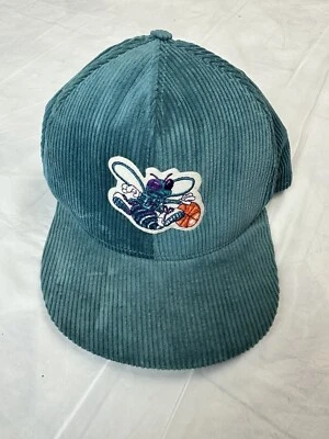 Vintage Rare AJD Charlotte Hornets Sports Hat Corduroy Cap Made In USA - Image 1 of 4