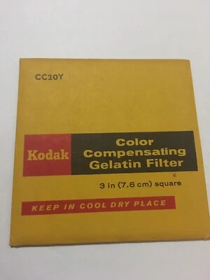 CC20Y , 75mm Square Kodak Wratten 3" gelatin filter - Image 1 of 2