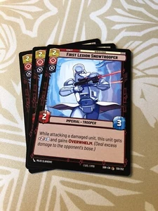 X3 First Legion Snowtrooper 130 Star Wars Unlimited Spark Of Rebellion Playset - Picture 1 of 1