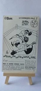 1959 Royal Chewing Gum Carte Boxe Boxeur ALPHONSE HALIMI Boxing trading Card - Foto 1 di 9