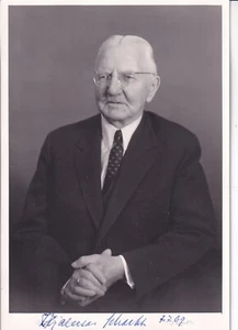 Hjalmar Schacht - Presidente della Banca del Reich dal 1933 al 1939 - originale firmato - Foto 1 di 1