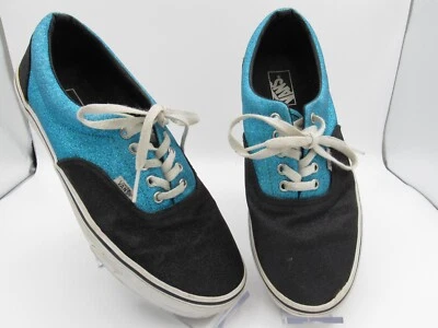 Vans Shoes Glitter Black Blue Skate Sneakers Lace Up Men's size 10 - Image 1 of 4
