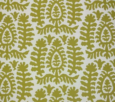 INSIDEOUT® FOR BALLARD DESIGNS BALLARD DESIGN MYRTLE GREEN InsideOut® DAMASK FURNITURE FABRIC BY THE YARD 55"W