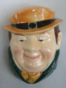  BESWICK  WARE SAM WELLER ''ENGLISH PORCELAIN WALL FACE MASK STAMPED  1950'S VGC - Picture 1 of 12