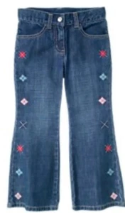 NEW Gymboree sz 6 New York Girl / PUPPY SCHOOL JEANS 2009 Diamond Pattern - Picture 1 of 3