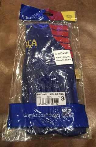 FC Barcelona Medias Socks Color Royal Size T/3 Made In Spain V17G New With Tags Cover