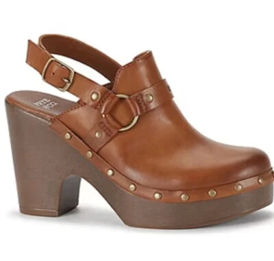 NUEVO Zuecos Frye & Co. Fabry para mujer, marrón, talla 11 Foto 1 de 4