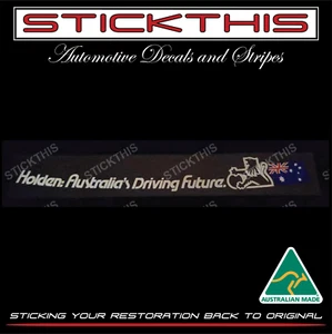 Holden WB VB VC VH VK VL VN - Australia's Driving Future Decal Sticker (sedan) - Picture 1 of 3