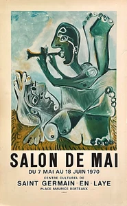 PABLO PICASSO MOURLOT POSTER "SALON DE MAI" 1970 Ltd Numbered Edition 108/200 - Bild 1 von 8
