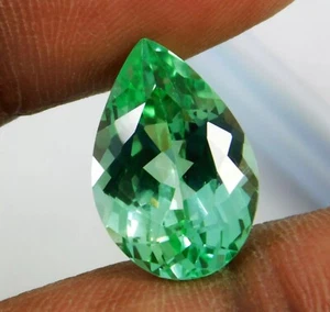 Greenish Blue SAPPHIRE Pear Cut 10-12 Ct Natural EGL Certified A+ Loose Gemstone - Picture 1 of 9