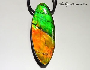 87 carat.!! I Sammler Ammolite Anhänger Grün-Golden-Orange-t + VIDEO - Bild 1 von 6