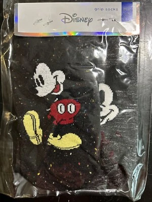 Suelas Tavi Noir 2 Pares Disney Mickey Mouse Agarre Calcetín Niños Talla M 4-6 Negro Foto 1 de 4