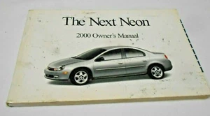 2000 DODGE NEON COUPE,SEDAN OWNER'S MANUAL. FREE SHIP - Picture 1 of 3