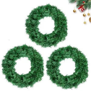 Coronas de Navidad para Puerta de Entrada Exterior, Coronas para Decoraciones de Navidad, 20" - Imagen 1 de 1