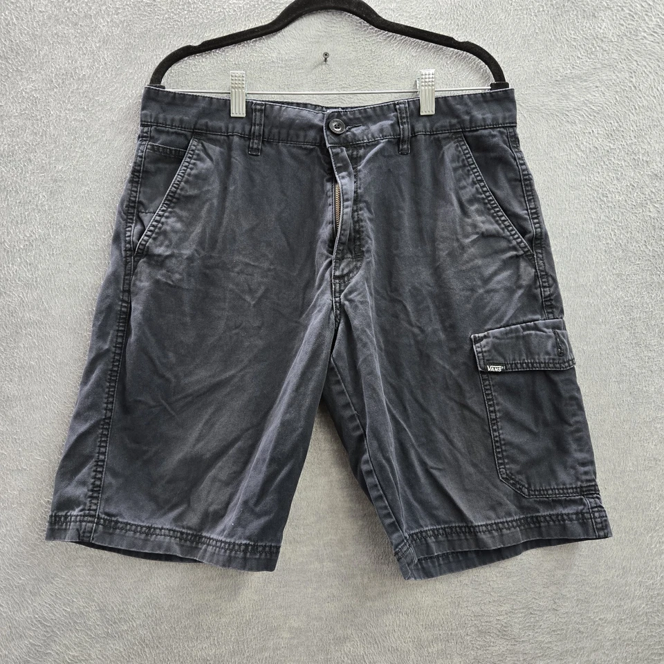 Vans Men Shorts 32 Blue Cargo Twill Button 10" Inseam Outdoor - Image 1 of 4