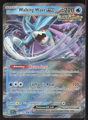 Pokemon TCG SV05: Temporal Forces #050/162 Walking Wake ex NM - Image 1 of 2