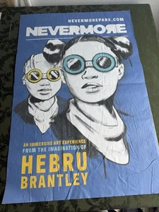 Nevermore Hebru Brantley Blue Poster EXTREMELY RARE!! - Picture 1 of 3
