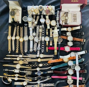 Lot 65 All ANNE KLEIN Women's Assorted Watch Lot Gold & Silver Tone - Picture 1 of 24