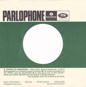 PARLOPHONE BigBoppa Reproduction Company Record Sleeves (5 Pack) - Picture 1 of 2