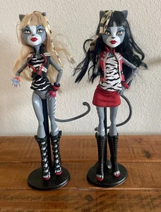 2011 Monster High Original Werecat Twins Meowlody und Purrsephone Puppe Set - Bild 1 von 11
