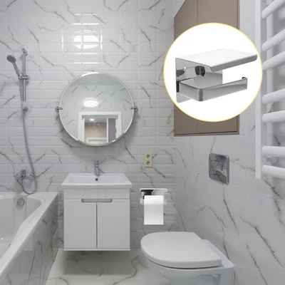 Porta della carta igienica per carta igienica scaffale per bagno multiuso - Immagine 1 di 4