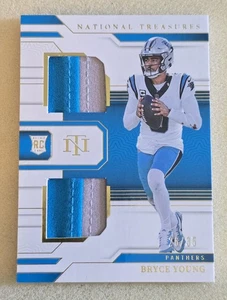 2023 Panini National Treasures BRYCE YOUNG Rookie Dual Materials Gold #/35 RC - Picture 1 of 4