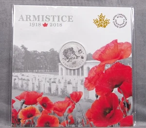 2018 $10 Fine Silver Coin - Armistice 1918-2018 - Picture 1 of 1