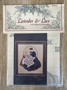 Lavender & Lace Victorian Designs "The Quiltmaker" Cross Stitch Pattern LL27 NEW - Picture 1 of 5