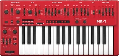 Behringer MS-1 MK II-RD 32-key Monophonic Analog Synthesizer - Red - Image 1 of 4