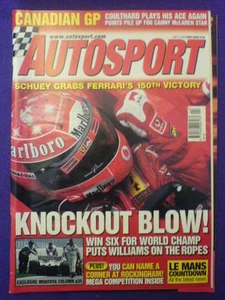AUTOSPORT - KNOCKOUT BLOW - 13 June 2002 vol 167 # 11 - Bild 1 von 1