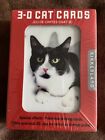 3-D Cat Playing Cards Holographic Special Effects Kikkerland Poker sealed NEW